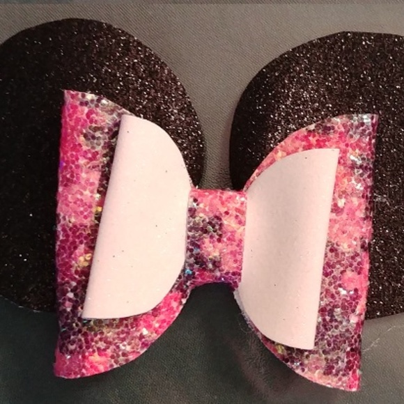 Accessories - Faux Leather Handmade Mini Mouse Hair Bow